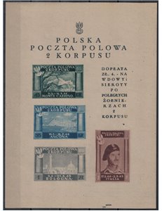 POLISH CORPS 1946 Polish victories in Italy s/s MNH**