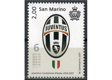 SAN MARINO 2017 Juventus Campione d'Italia MNH**