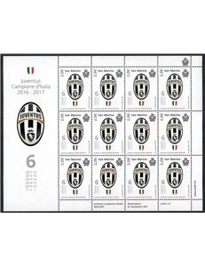 SAN MARINO 2017 Juventus Campione d'Italia MF MNH**