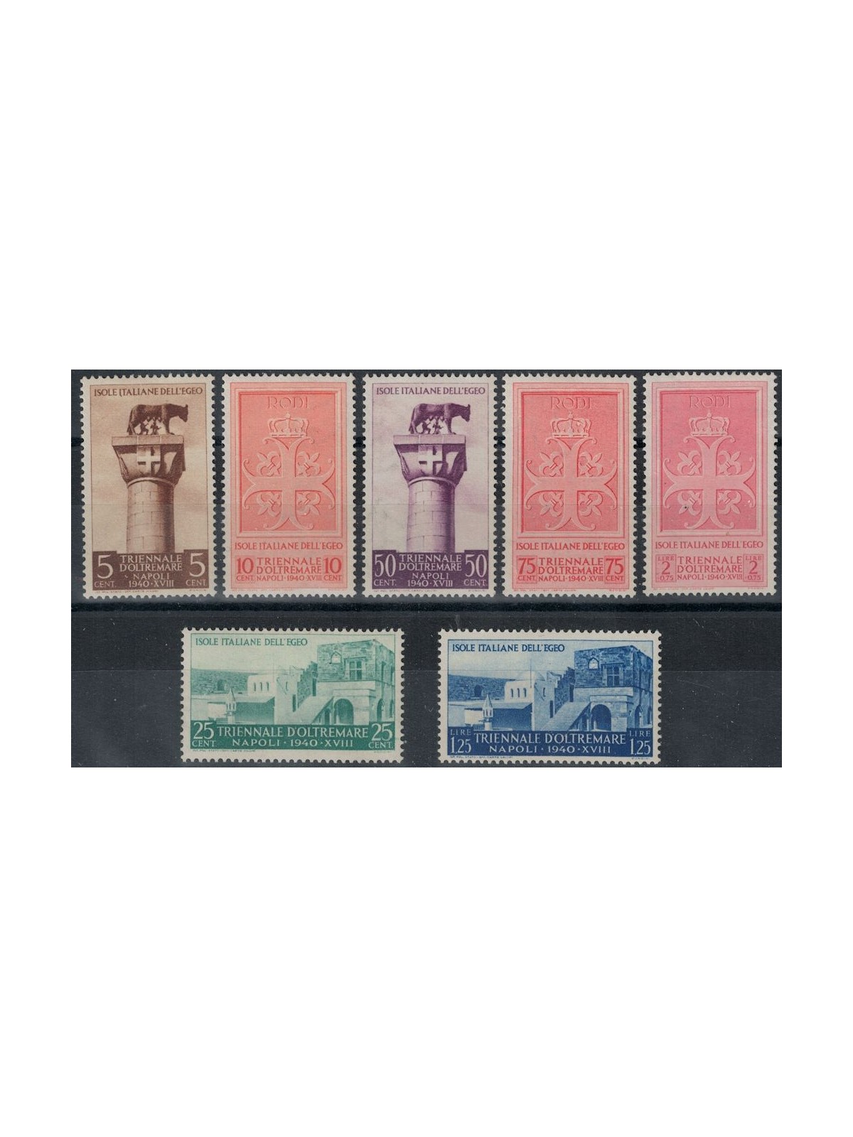 EGEO 1940 Overseas Triennial Exhibition 7v MH*