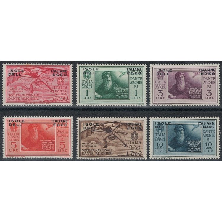 EGEO 1932 Dante Alighieri (airmail) 6v MH*