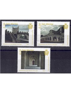 SAN MARINO 2015 Architecture in San Marino 3v MNH**