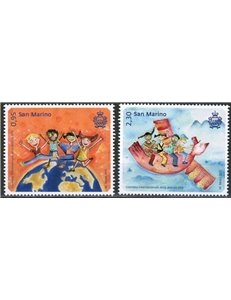 SAN MARINO 2015 International Day of Happiness 2v MNH**