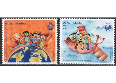 SAN MARINO 2015 Giornata internazionale della felicità 2v MNH**