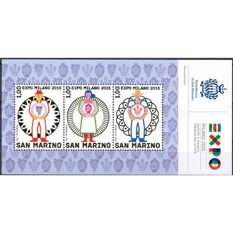 SAN MARINO 2015 Expo 2015 s/s MNH**