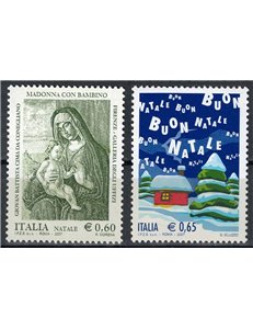 ITALIA 2007 Natale 2v MNH**