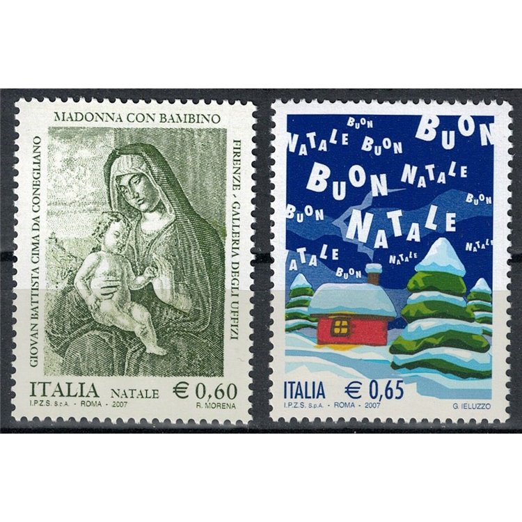 ITALY 2007 Christmas 2v MNH**