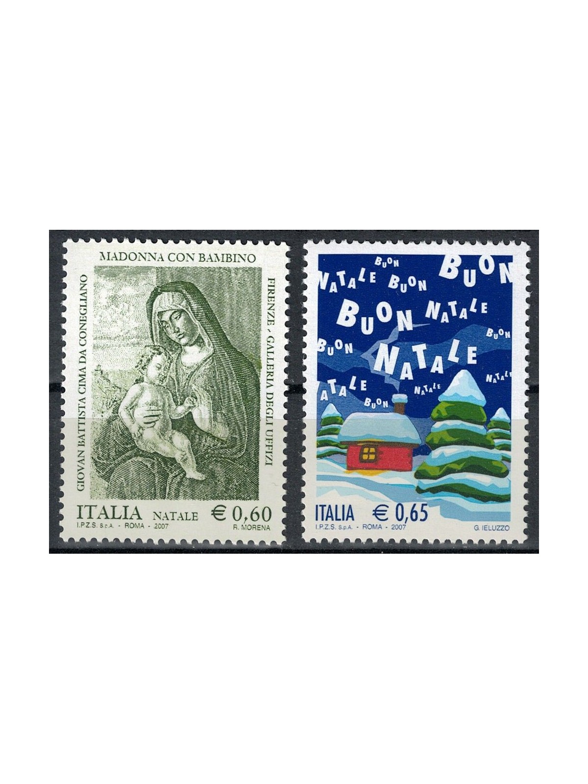 ITALY 2007 Christmas 2v MNH**