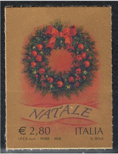 ITALIA 2008 Natale (adesivo) MNH**