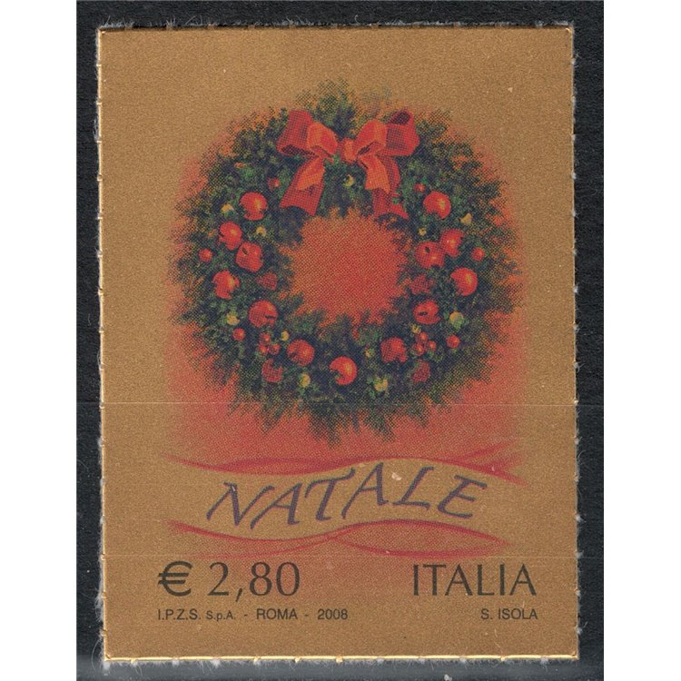 ITALIA 2008 Natale (adesivo) MNH**
