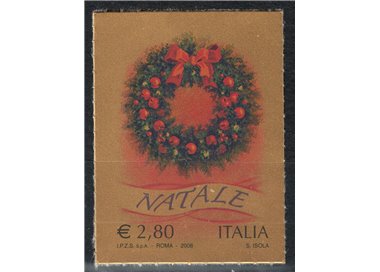 ITALIA 2008 Natale (adesivo) MNH**