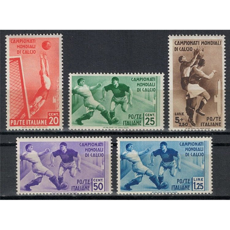 ITALIA REGNO 1934 Campionato di calcio 5v MH*