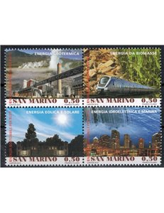 SAN MARINO 2012 Sustainable energy 4v MNH**