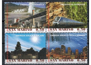 SAN MARINO 2012 Sustainable energy 4v MNH**