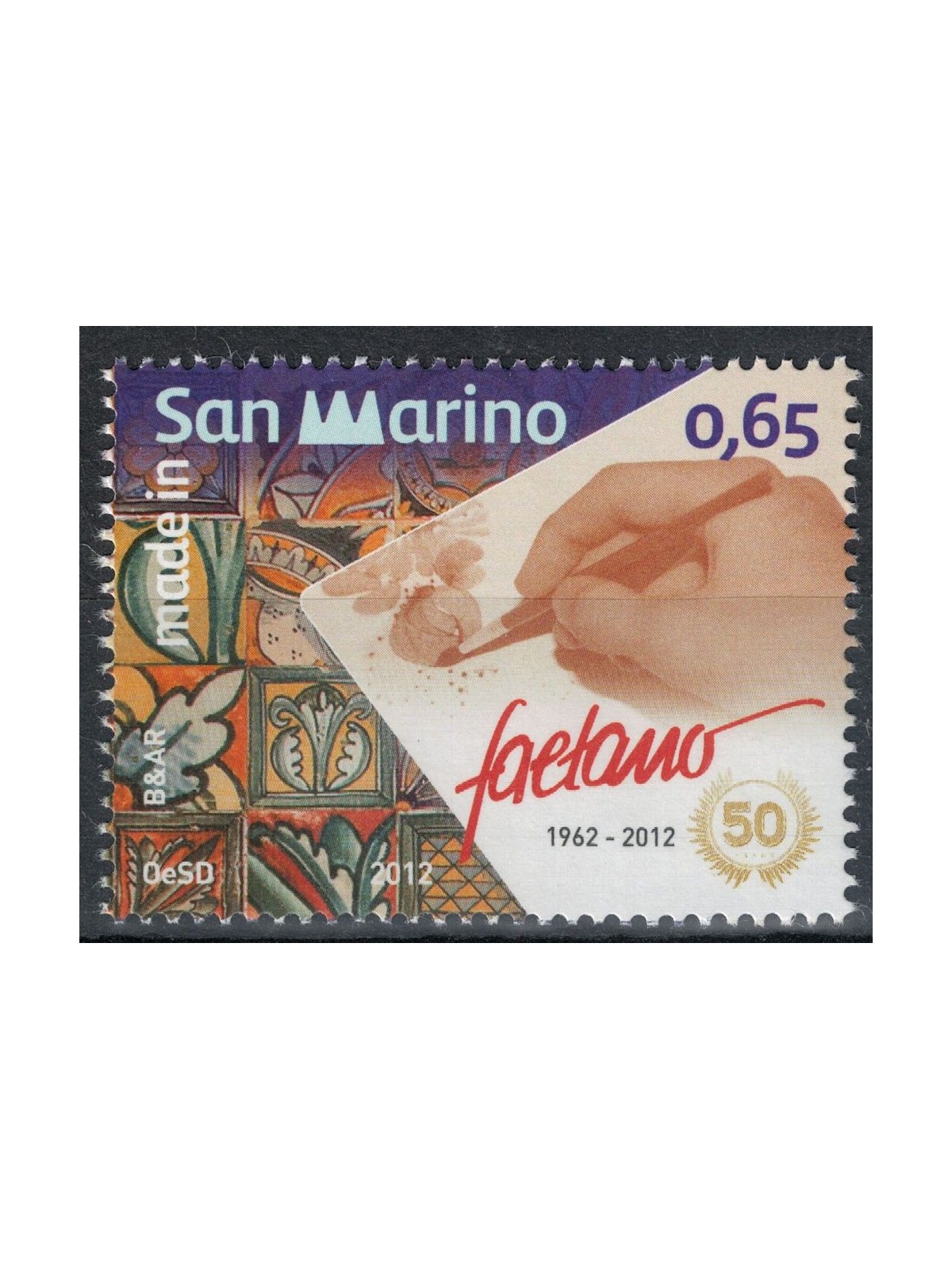 SAN MARINO 2012 Ceramica Faetano MNH**