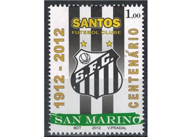 SAN MARINO 2012 Santos Football Club MNH**