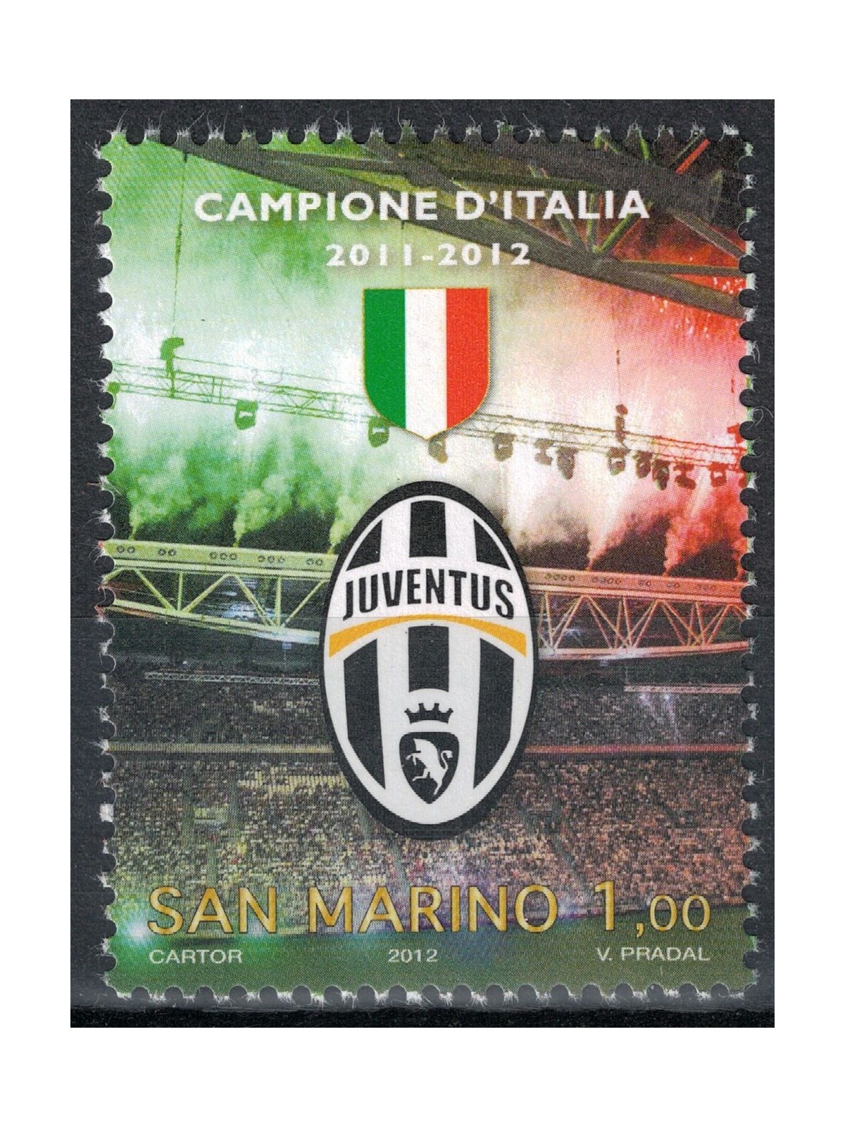 SAN MARINO 2012 Juventus Italian champion MNH**