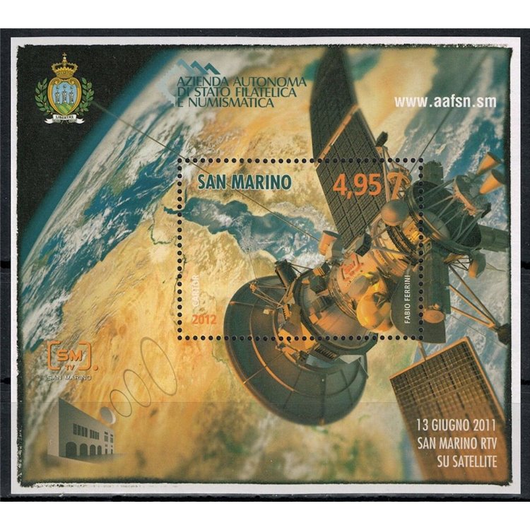 SAN MARINO 2012 San Marino RTV su satellite BF MNH**