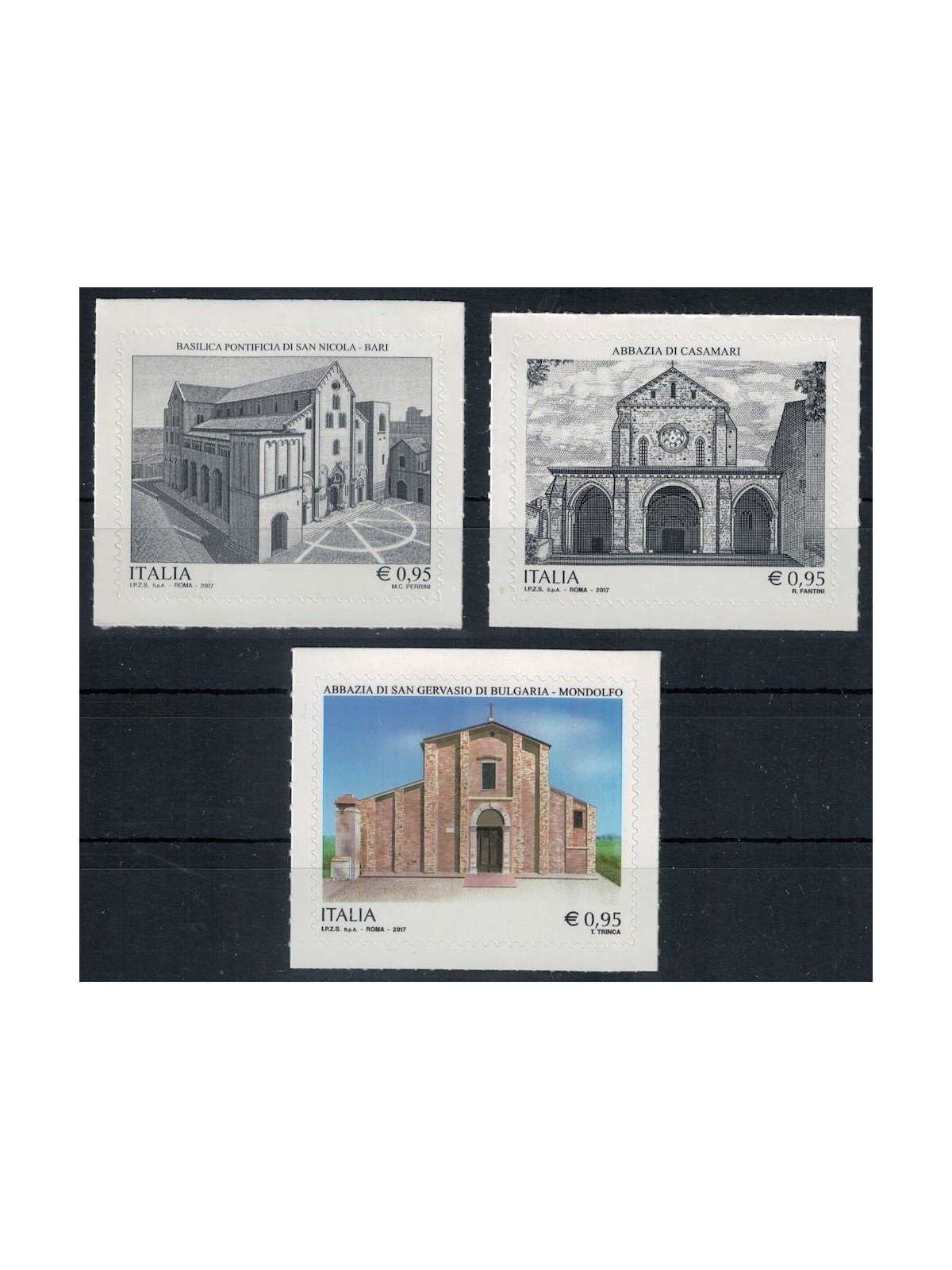 ITALY 2017 Artistic Heritage 3v MNH**