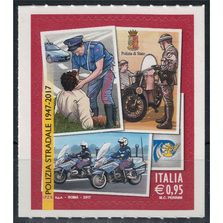 ITALIA 2017 Polizia stradale MNH**