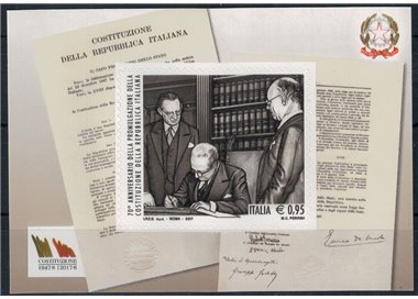ITALY 2017 Constitution s/s MNH**