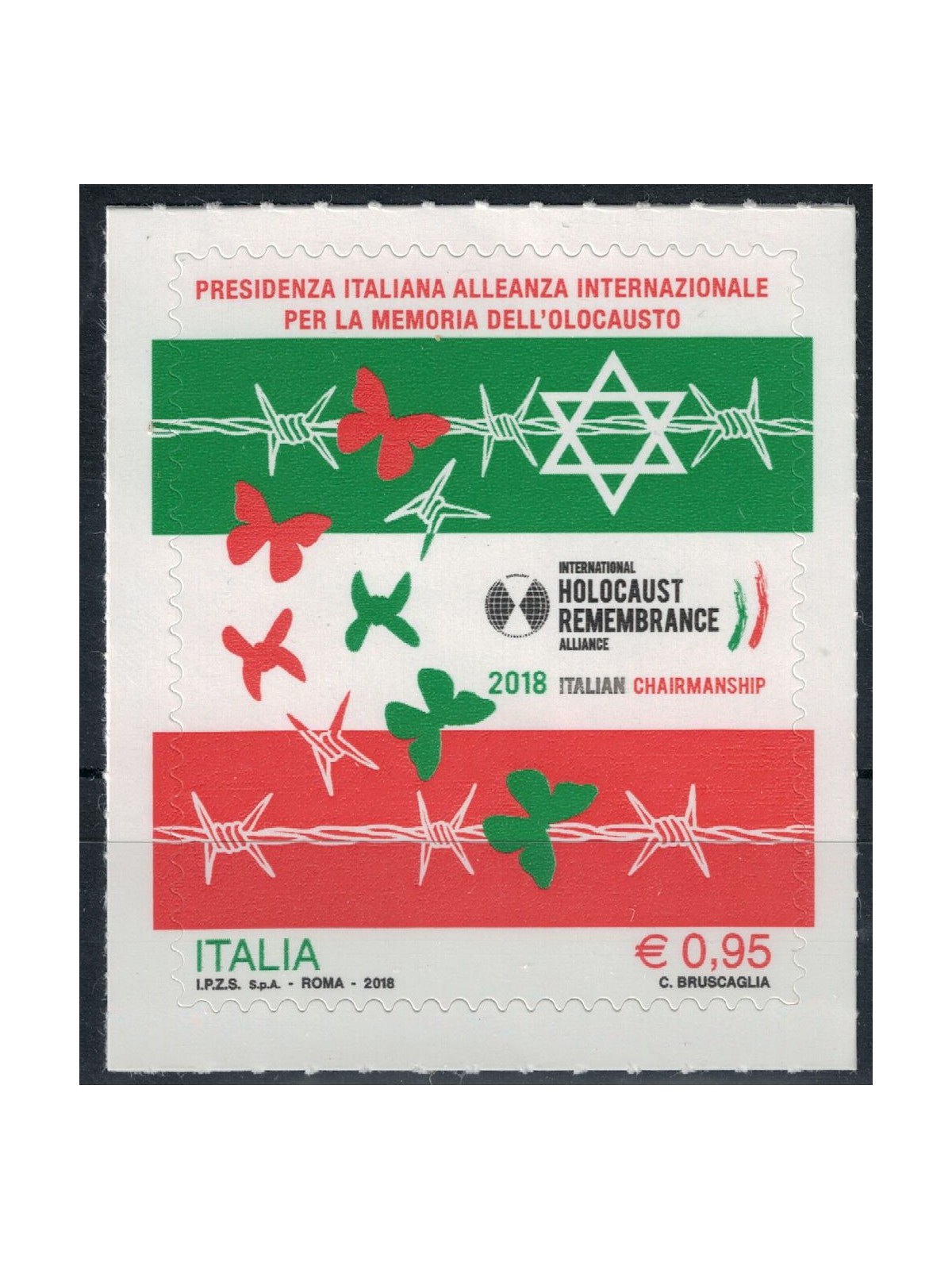 ITALY 2018 Holocaust MNH**