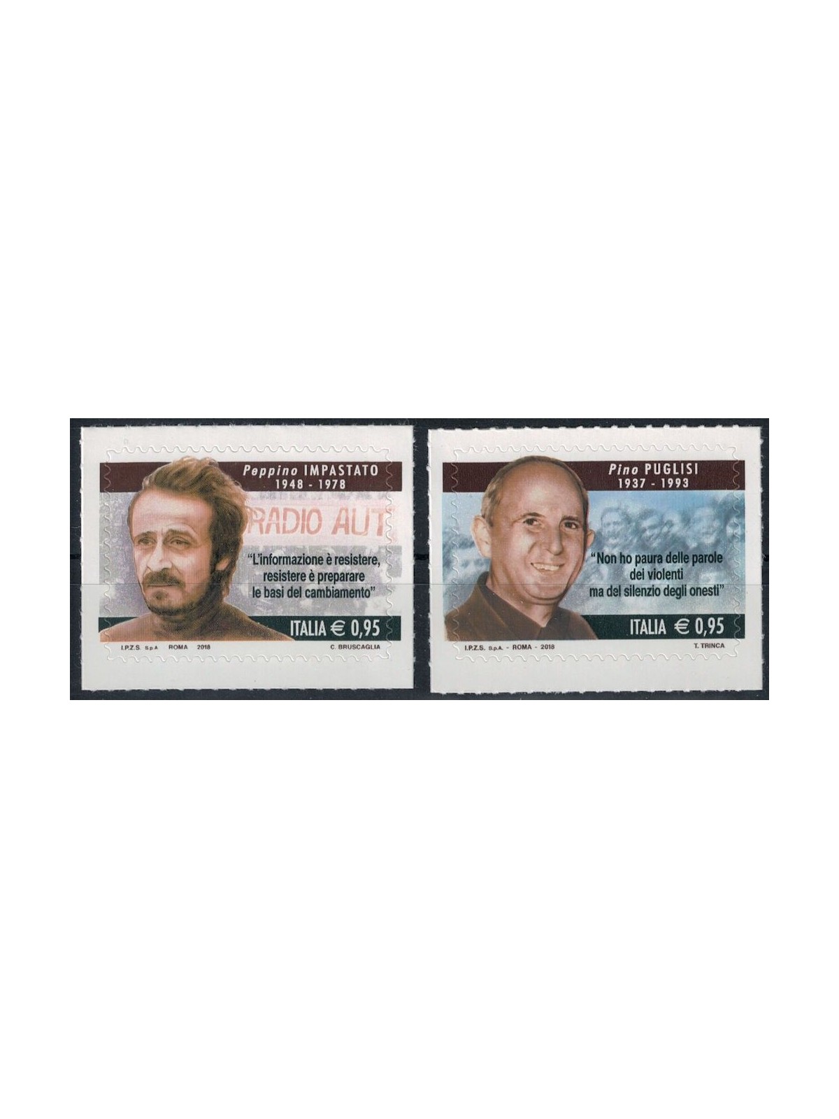 ITALY 2018 Fight against the Mafia 2v MNH**