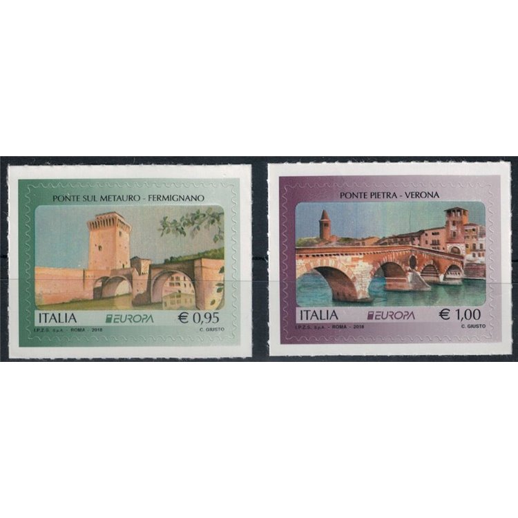 ITALIA 2018 Europa 2v MNH**