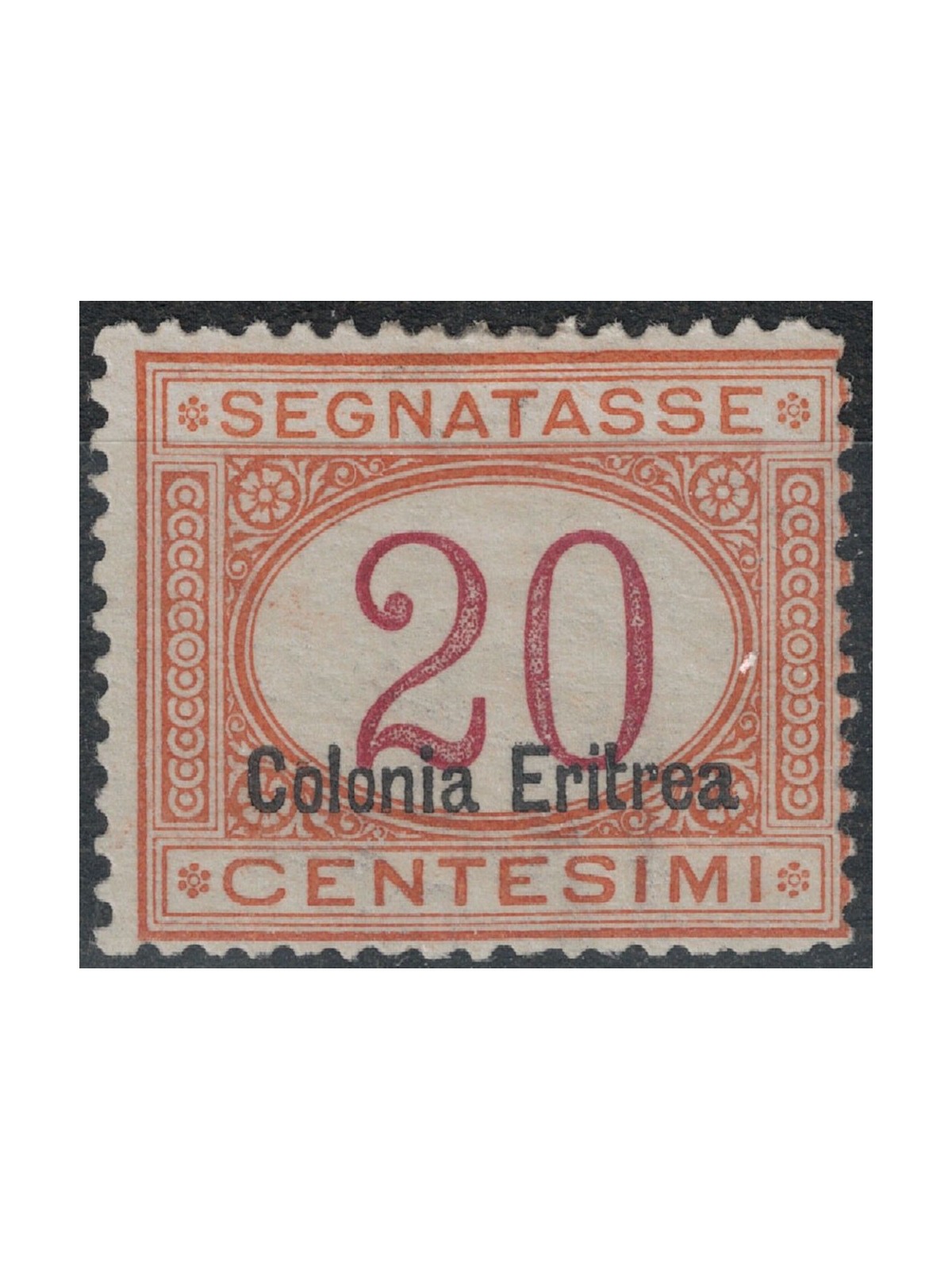 ERITREA 1920-26 Segnatasse 20c arancio MH* ©