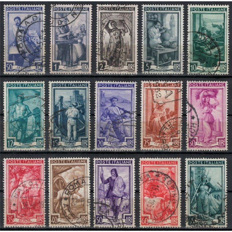 ITALY 1950 Italy at work (wheel III) 15v us