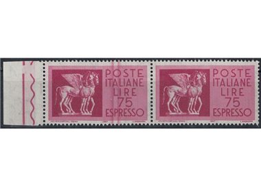 ITALIA 1958 Espresso £75 (difetto di stampa) MH*