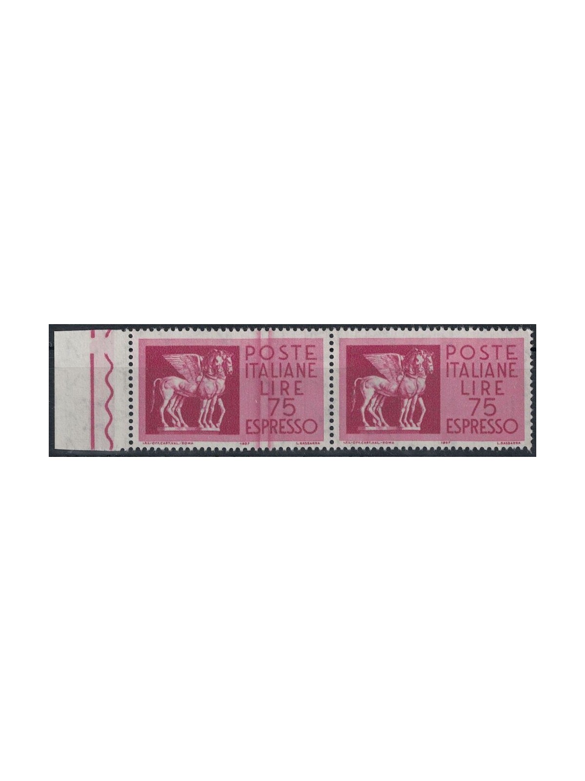 ITALY 1958 Espresso £75 (print defect) MH*
