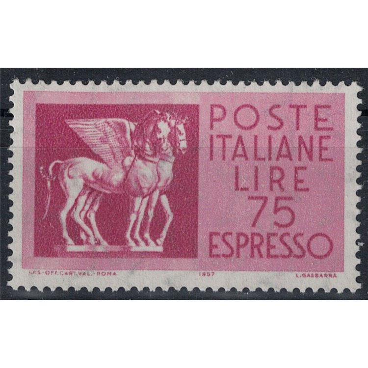 ITALIA 1958 Espresso £75 (punti sulla coda) MNH**