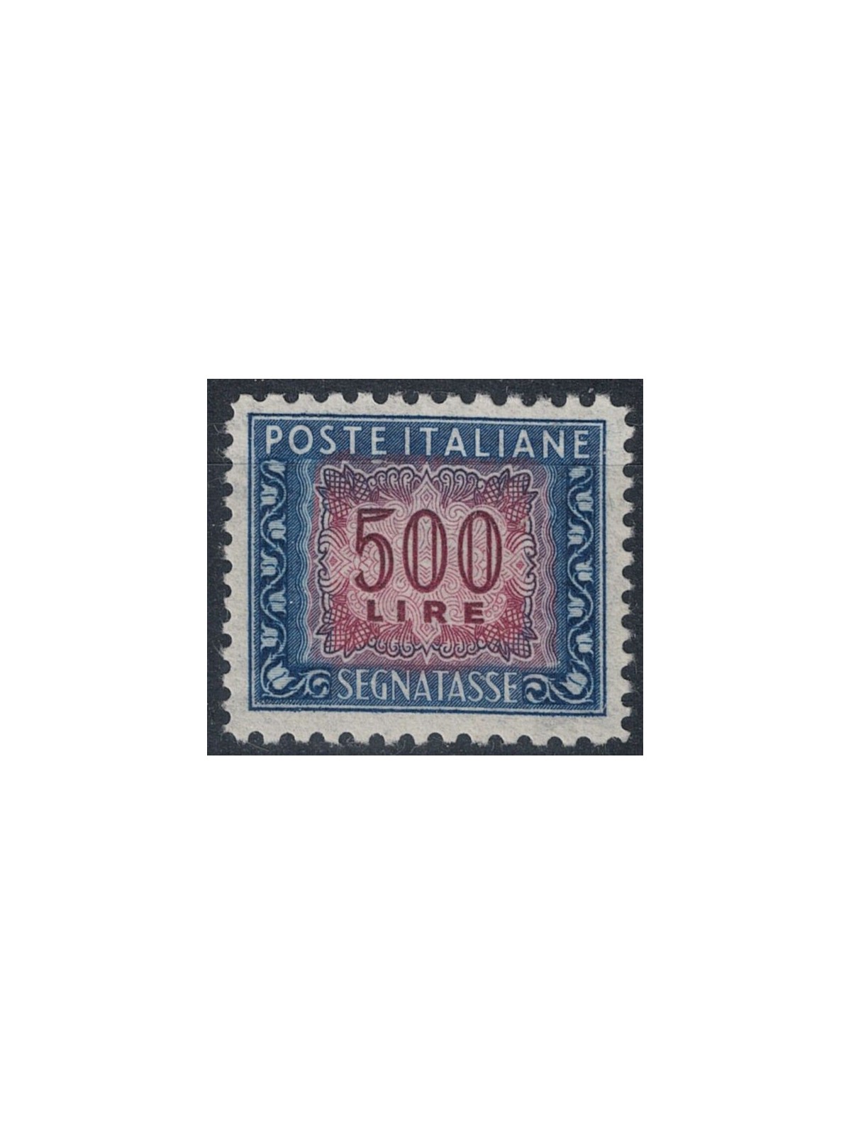 ITALIA 1953 Segnatasse £ 500 (ruota II) dent. 11¼x13¼ MH*