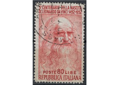 ITALY 1952 Leonardo da Vinci £80 (perf. 14x13¼) us