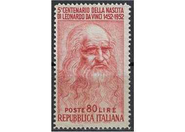 ITALIA 1952 Leonardo da Vinci £80 (dent. 14x13¼) MNH**