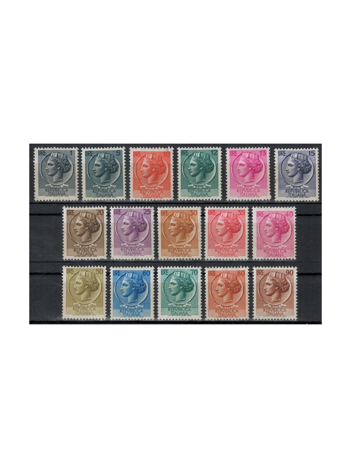 ITALY 1955-60 Siracusana (stars I) 16v MH*