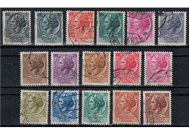 ITALY 1955-60 Siracusana (stars I) 16v us