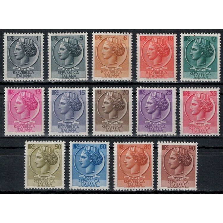 ITALY 1955-60 Siracusana (stars II) 14v MH*