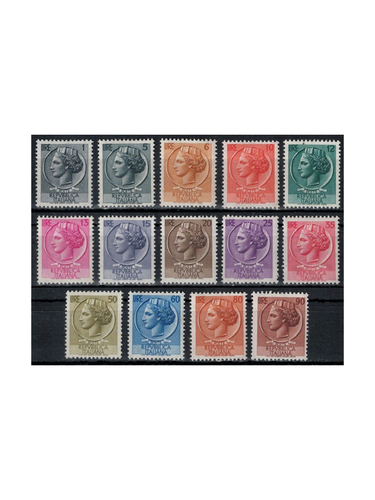 ITALY 1955-60 Siracusana (stars II) 14v MH*