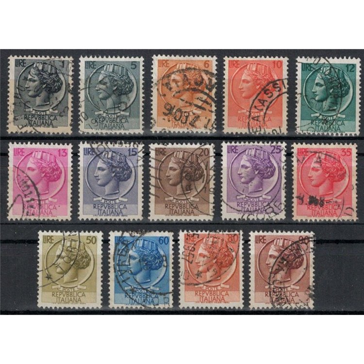 ITALY 1955-60 Siracusana (stars II) 14v us