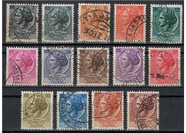 ITALY 1955-60 Siracusana (stars II) 14v us