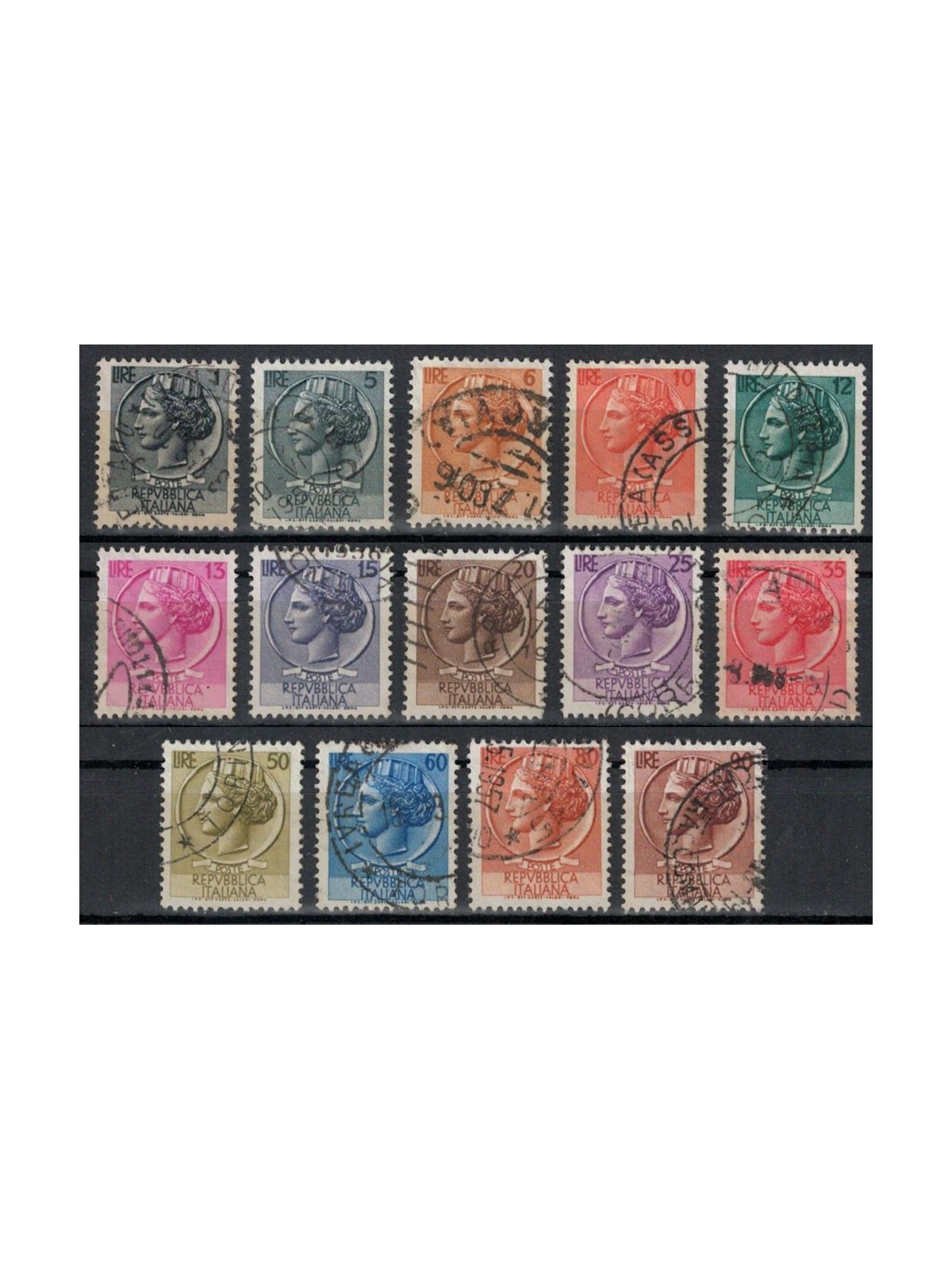 ITALY 1955-60 Siracusana (stars II) 14v us