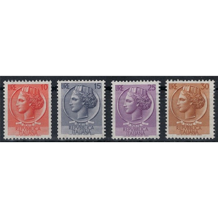 ITALY 1955-60 Siracusana (stars I from reel) 4v MNH**