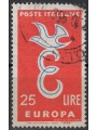 ITALY 1958 Europa £25 (O deformed) us