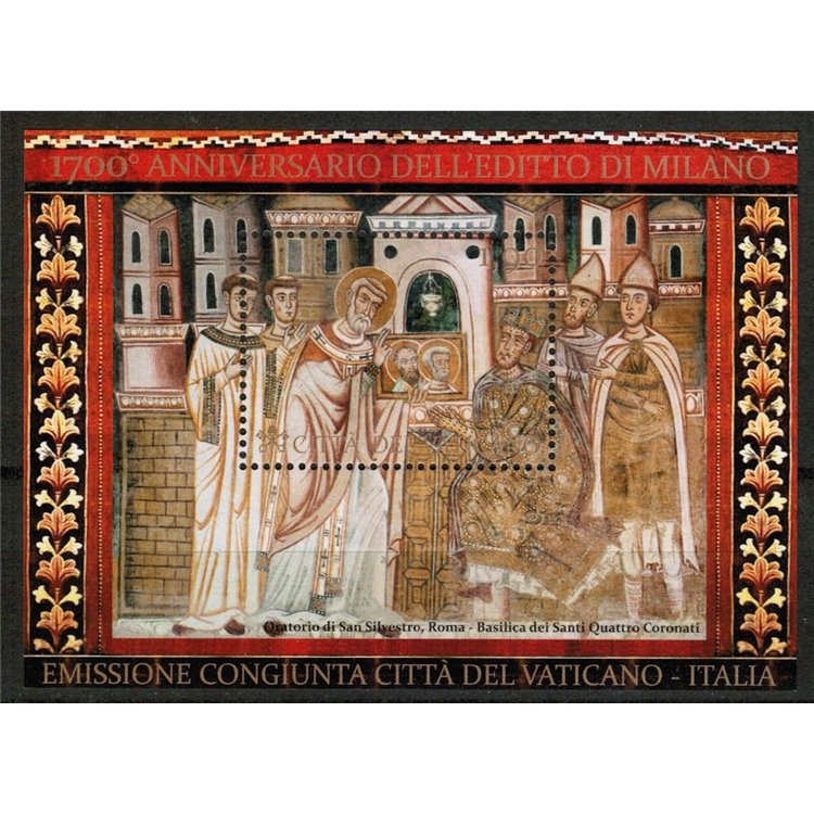 VATICANO 2013 Editto di Milano BF MNH**