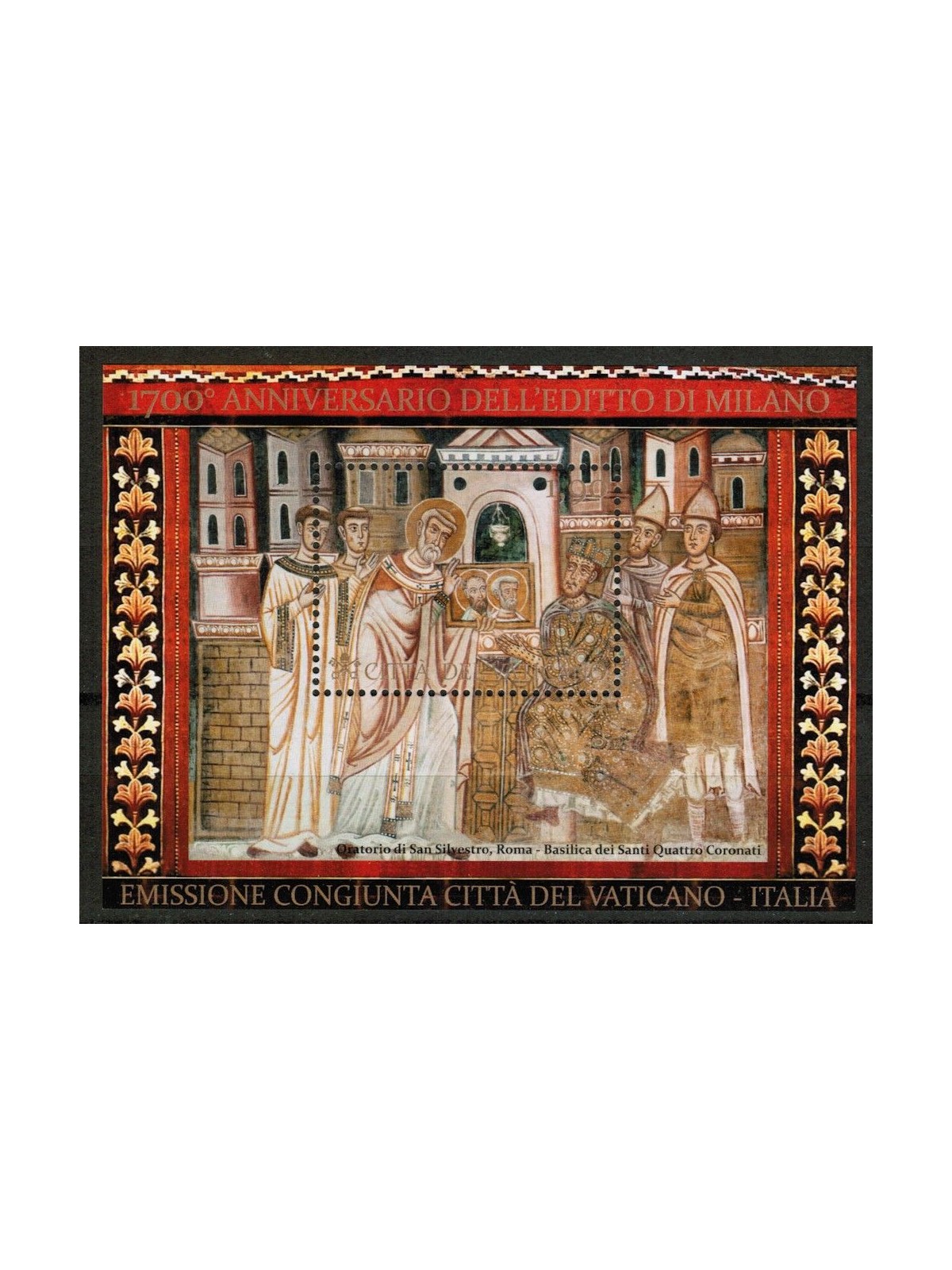VATICAN 2013 Edict of Milan s/s MNH**