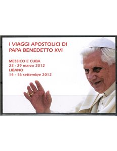 VATICANO 2013 I viaggi nel mondo di Benedetto XVI LB MNH**