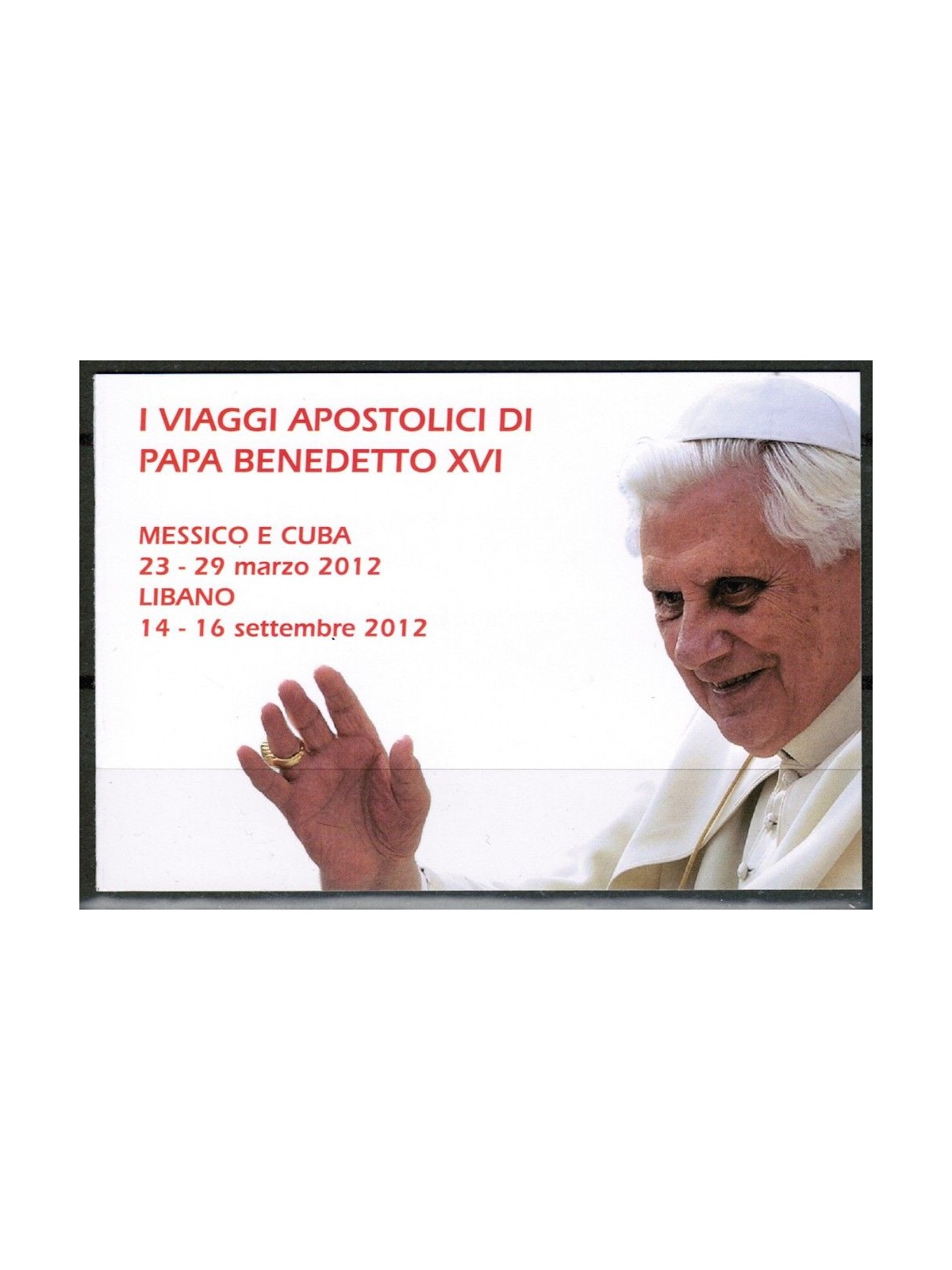 VATICAN 2013 Benedict XVI's World Travels booklet MNH**