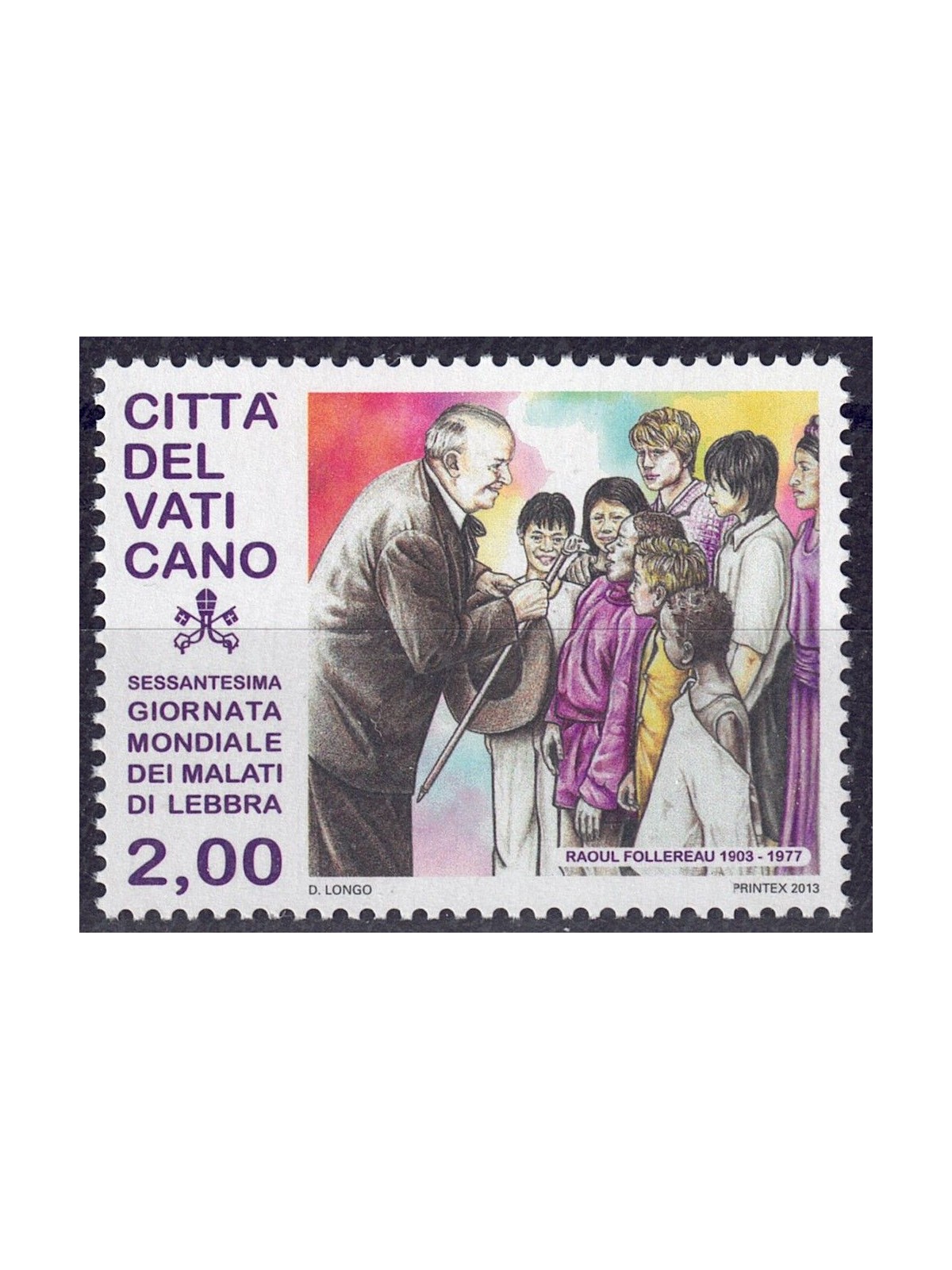 VATICAN 2013 World Leprosy Day MNH**